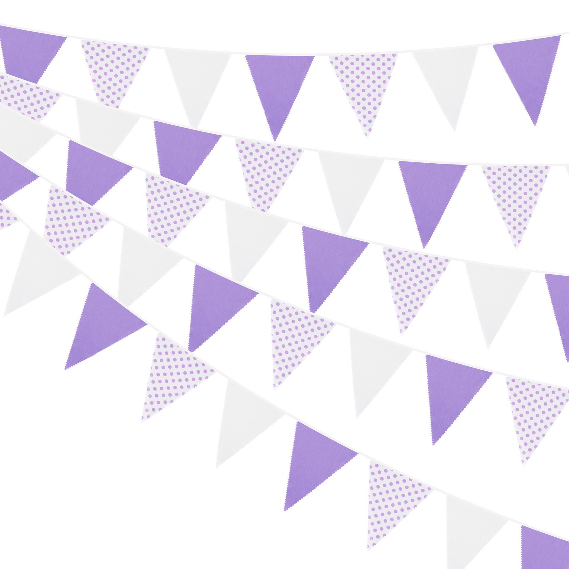 12 Meter 42 Stücke bunte Blumenwellen-Einzelschicht-Baumwolldreiecksflagge Geburtstagsflagge Fotohintergrund Western-Hochzeitsflagge_voghion.com