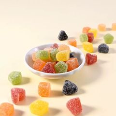 徐福記100%果汁軟糖quechao趣滿水果味橡皮糖QQ糖休閒零食小吃