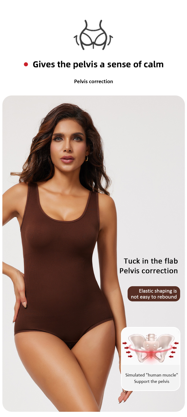 Postpartum & Everyday Shapewear Bodysuit - Seamless Tummy Control, Butt Lift & Bust Support With Breathable Nylon (XS-5XL, 3 Colors)_voghion.com
