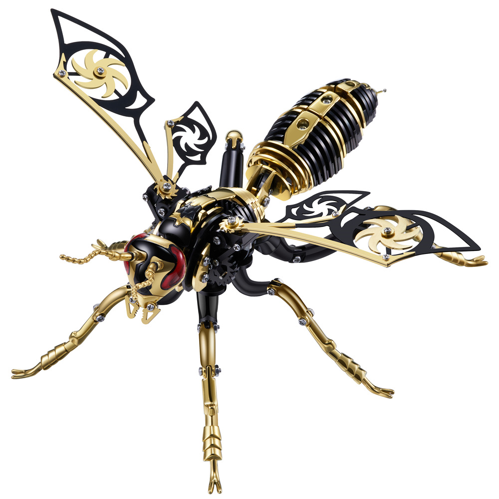 Insectos mecánicos abejas de alta dificultad modelo de ensamblaje de metal creativo DIY adornos regalo juguetes de puzzle