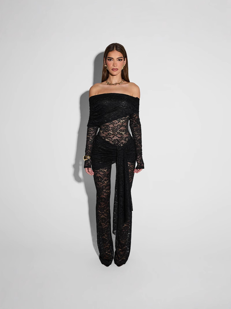 Summer lace sexy long-sleeve