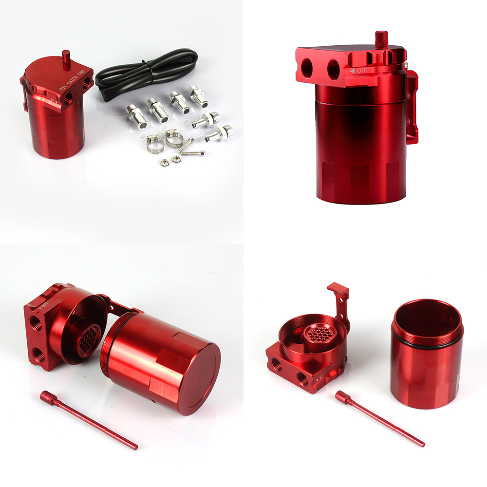 Car modification universal breathable pot exhaust gas filter oil with air filter oil pot recovery intake pot 350ML