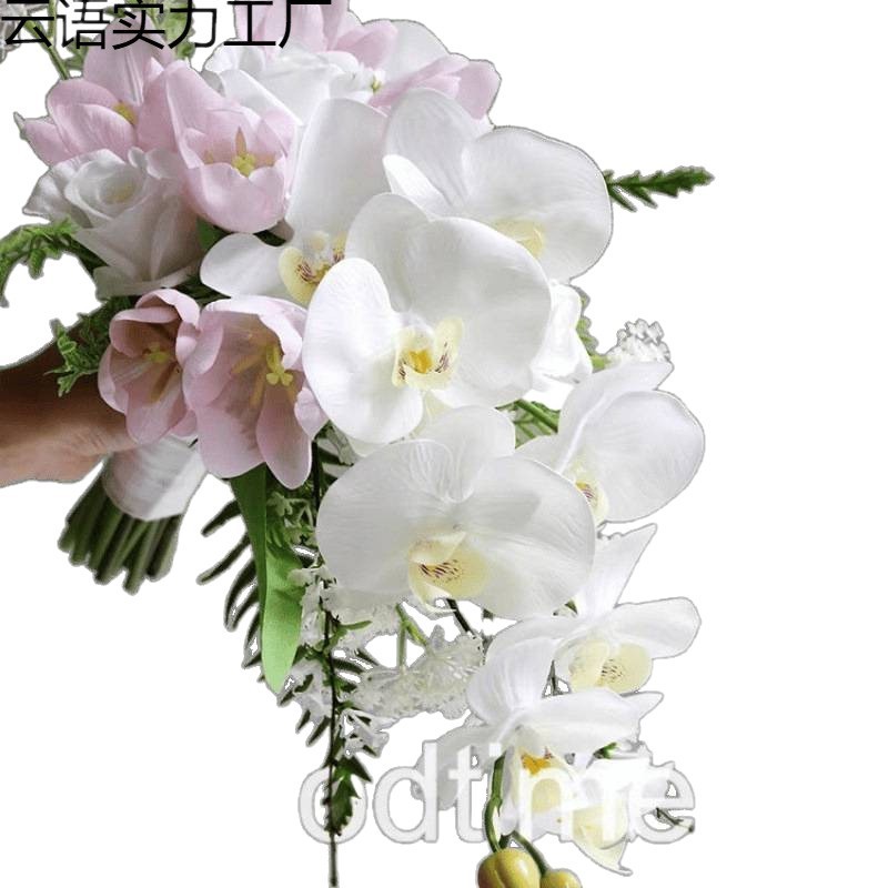 感瀑布花手捧花婚礼新娘影楼摄影道具情侣手持领证花束|undefined