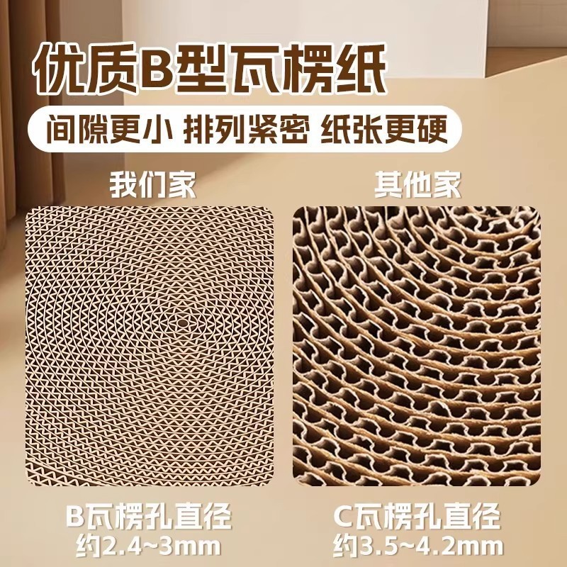 猫スクラッチボードと猫の巣が一体化した耐摩耗性、耐傷性、欠けにくい特大爪研ぎ垂直サイザル麻柱おもちゃ、オールシーズン対応|undefined