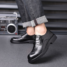 品牌正品男鞋靴新品男士软底商务休闲皮鞋潮流百搭正装婚宴鞋子男