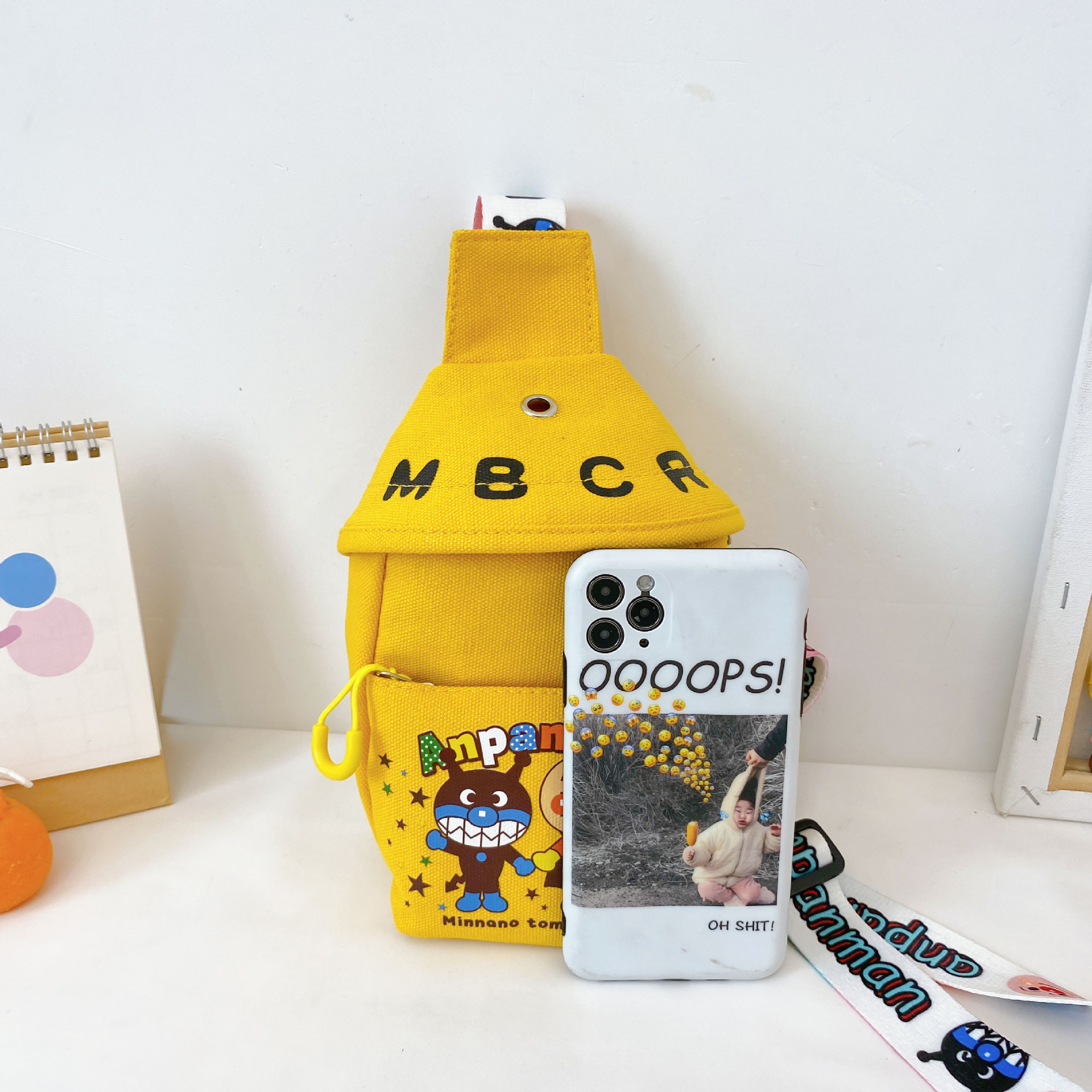 Bolso de hombro pequeño para niños de moda de verano 2021 bolso de pecho de lona de estudiante de moda guapo bolso de pecho de hombro bolsa de mensajero