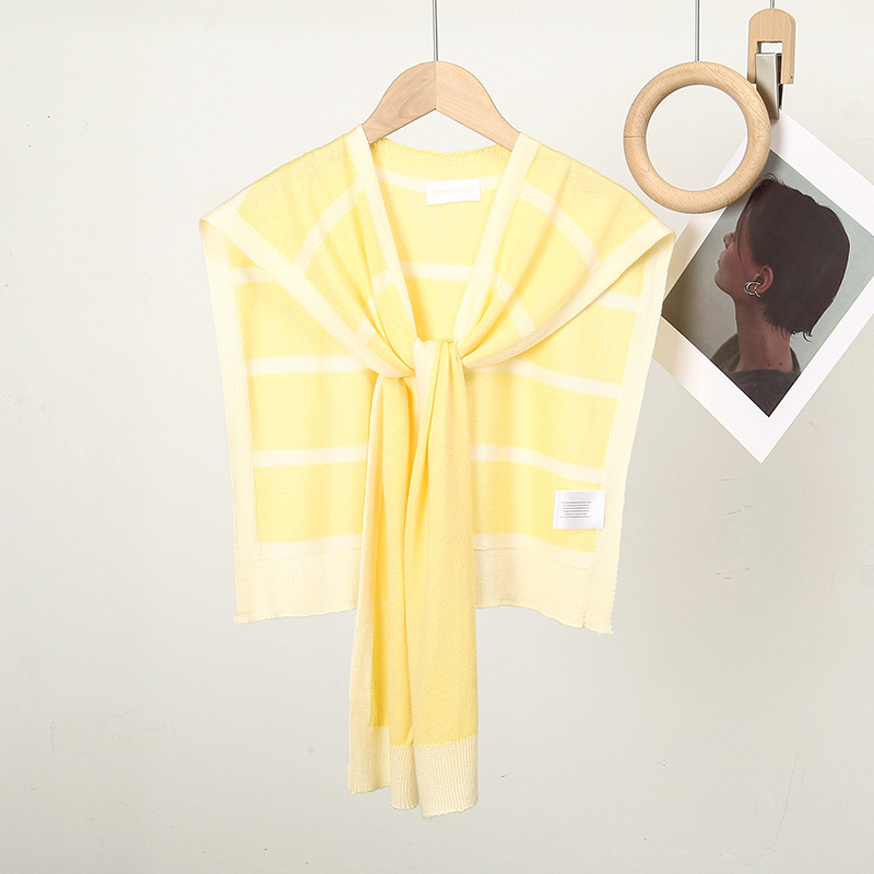 Mujeres Casual Elegante Raya Poliéster Labor De Retazos Chal display picture 7