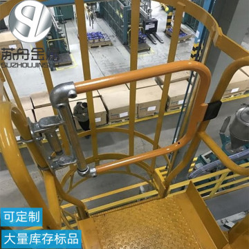 工业安全门 弹簧加压 平台爬梯进出口防护 单向自闭门 镀锌耐腐-阿里巴巴