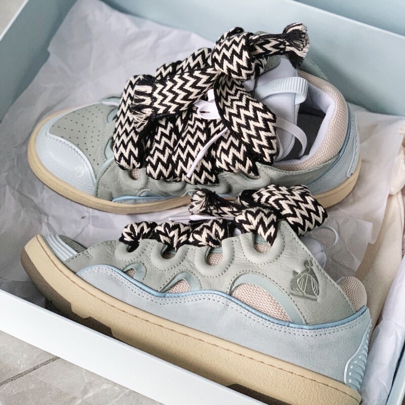 Foreign Trade Cross-Border Lanvin Runway Style Leather Patchwork Casual Shoes Curb Trendy Sneakers Unisex Skate Shoes Loafers Foreign Trade Cross-Border Lanvin Runway Style Leather Patchwork Casual Shoes Curb Trendy Sneakers Unisex Skate Shoes Loafers