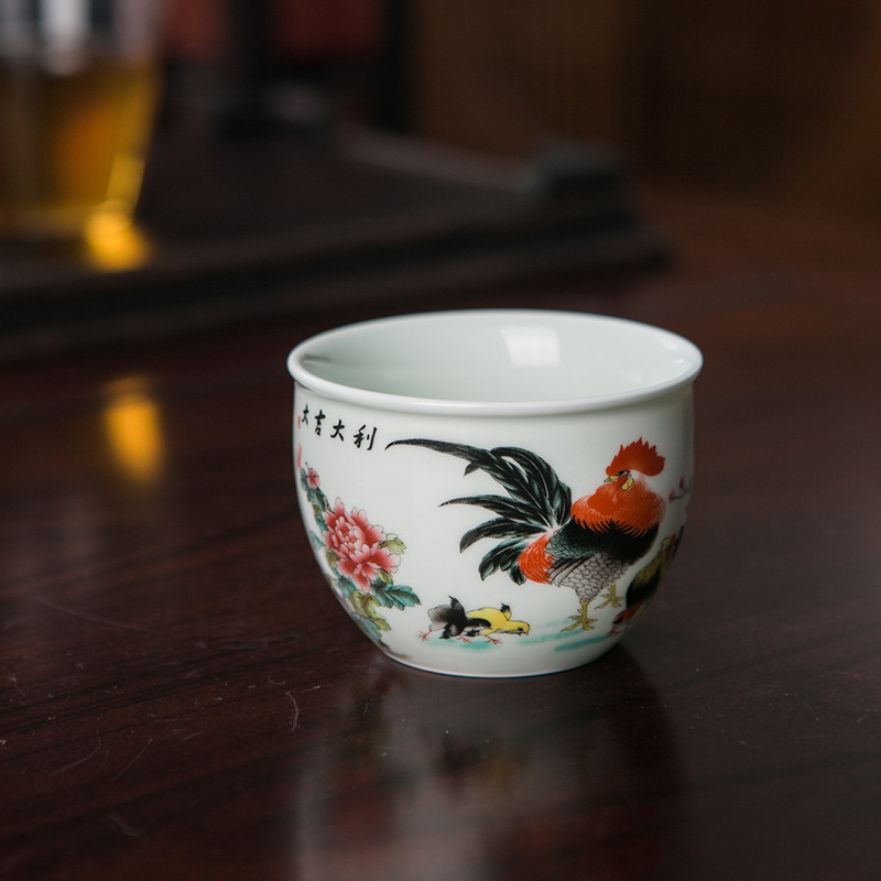 瓷泥大缸杯大吉大利