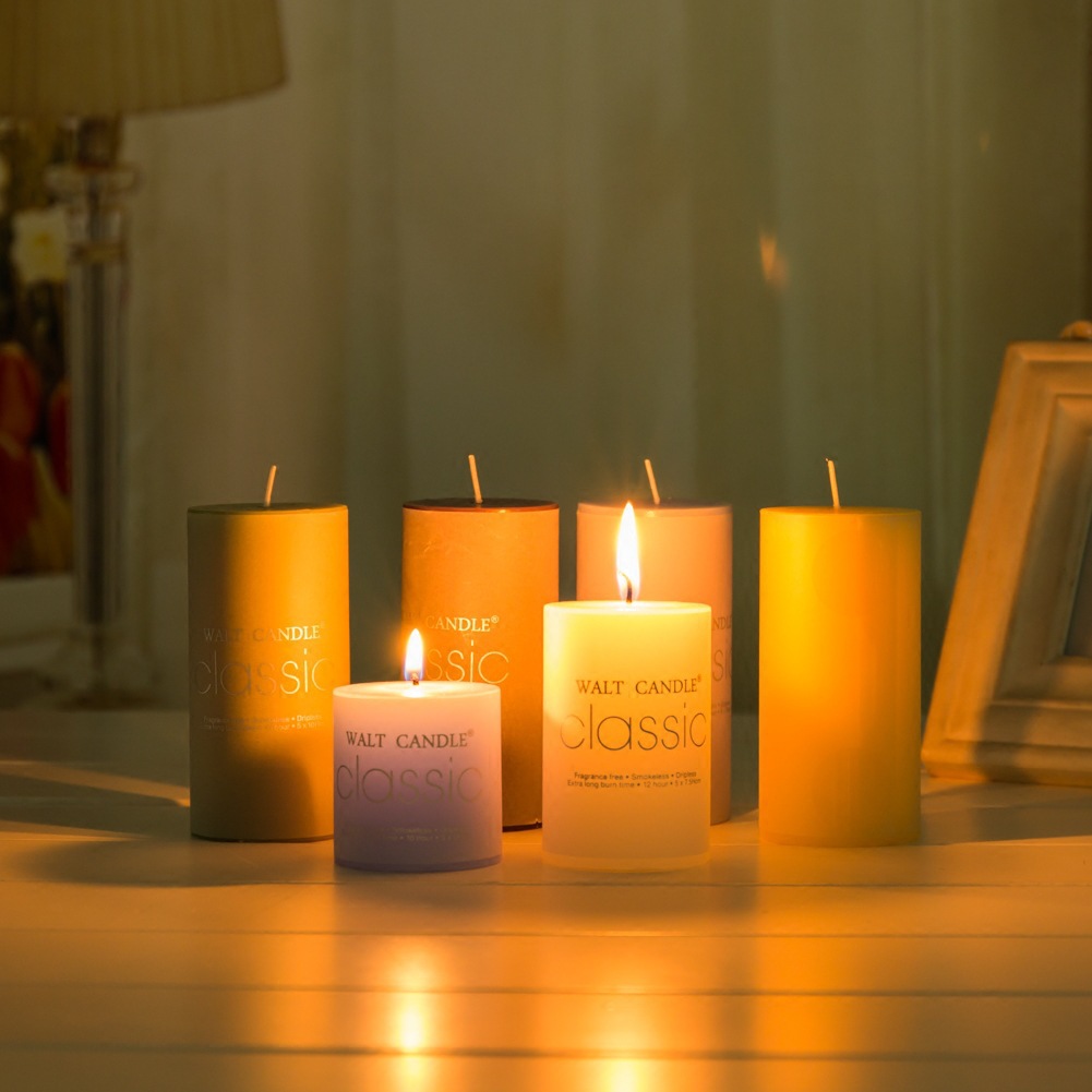 Scented candle romantic smokeless pillar candle dinner candle factory wholesale scented candle