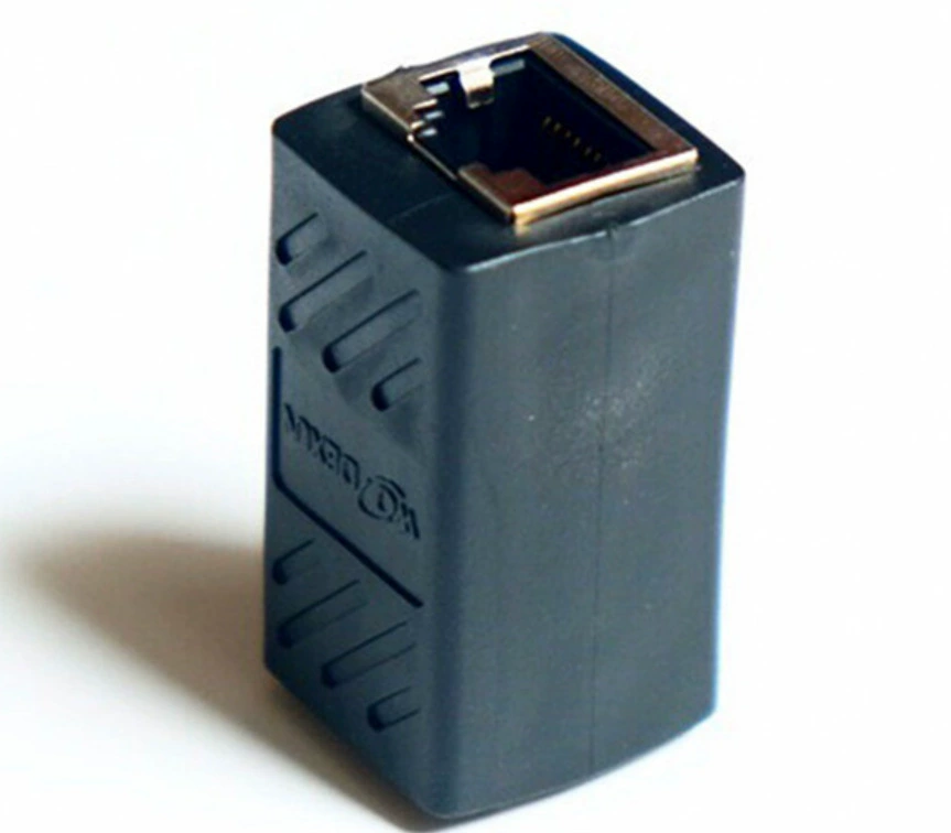 RJ45 network continuation device 8P8C network direct extension of dual -pass -connected network cable connector
