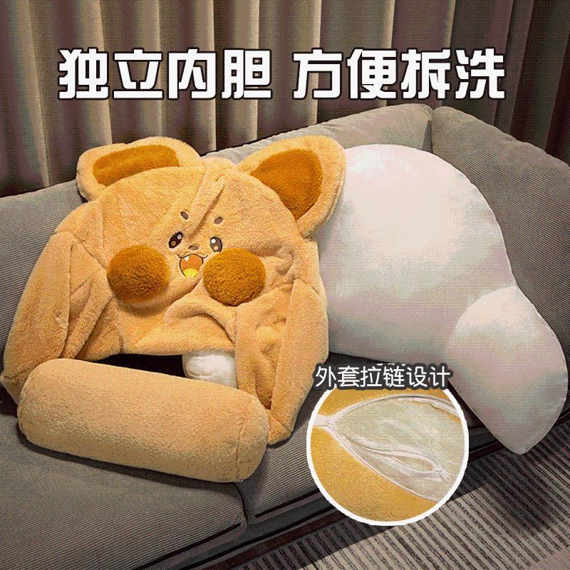 Mouse lindo cojín de cabecera almohada dormitorio dormitorio dormitorio cojín de cintura cojín de respaldo sofá almohada sala de estar dormir cintura