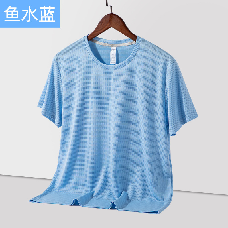 Nueva Camiseta de manga corta de secado rápido para hombres y mujeres de verano suelta transpirable para correr fitness deportes Top stretch camiseta de media manga