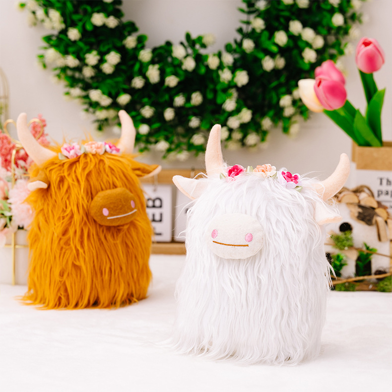 Cute Cattle Cloth Plush Family Gathering Ornaments display picture 4