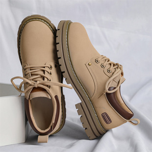 3189 Outdoor Work Shoes British Retro American Short Boots 2024 Spring New Waterproof Anti-Slip Boots