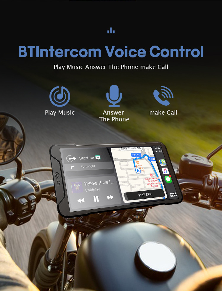 Motorcycle locomotive smart car machine cast screen driving recorder carplay suitable for Android Apple Hongmeng