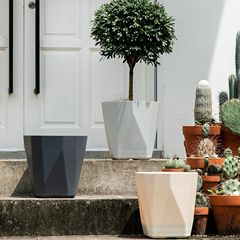 30cm木里盆大口徑塑料花盆 落地pp北歐簡約花盆大號戶外塑料 廠家