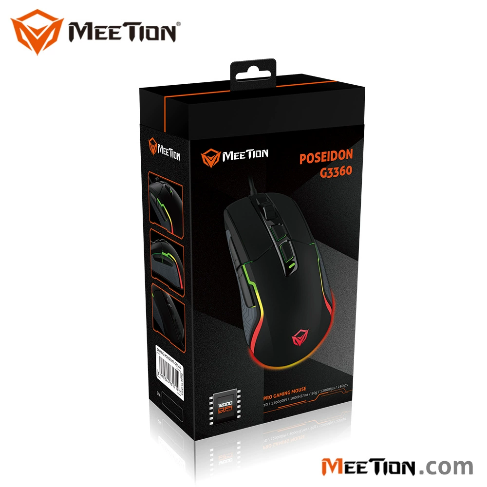 МЕЕТИОН Mi Shen G3360USB проводная мышь со светодиодной подсветкой для киберспорта, оптом, glare киберспорт