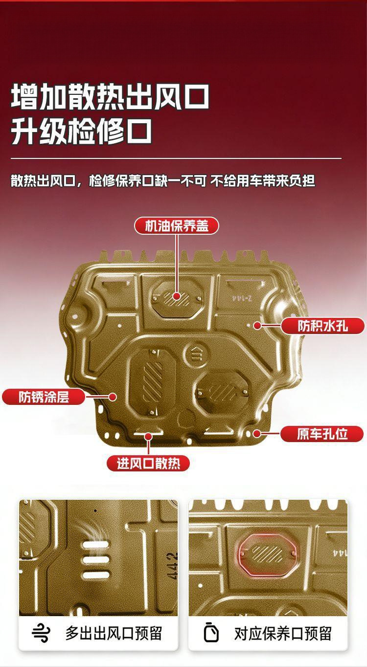 Suitable for 26 models of Geely Xingyuan, this includes the chassis guard, motor and battery undercarriage protector, original factory full-package underbody shield