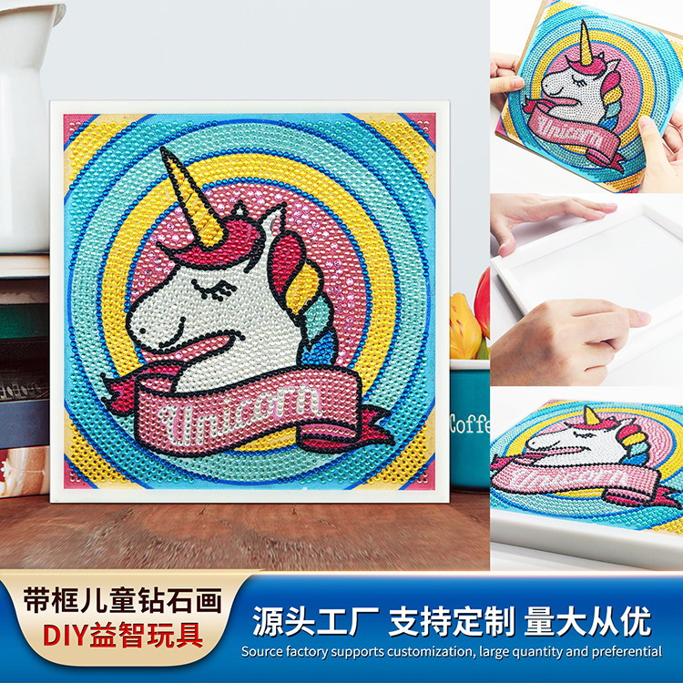 Pintura de diamantes alrededor de la pintura de diamantes de niños nuevos puntos de taladro DIY taladro completo 5D canasta de plástico hecha a mano tamaño de taladro