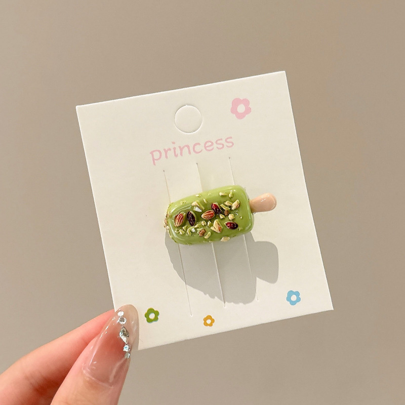 3#아이스크림 [녹색] 클립 2cm 아이스크림 약 3.2cm
