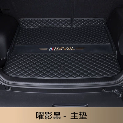 Fully Enclosed Raptor Interior Modification, Trunk Mat - napa-leather-pure-black-main-pad-haval-raptor-new-energy-there-is-a-speaker-on-the-right