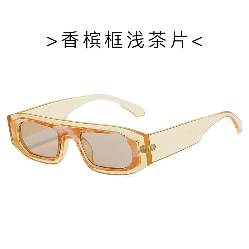 25 años de pasarela, marco pequeño, gafas de sol de dos colores con costuras, chicas calientes, gafas de sol transfronterizas anti-ultravioleta para hombres y mujeres