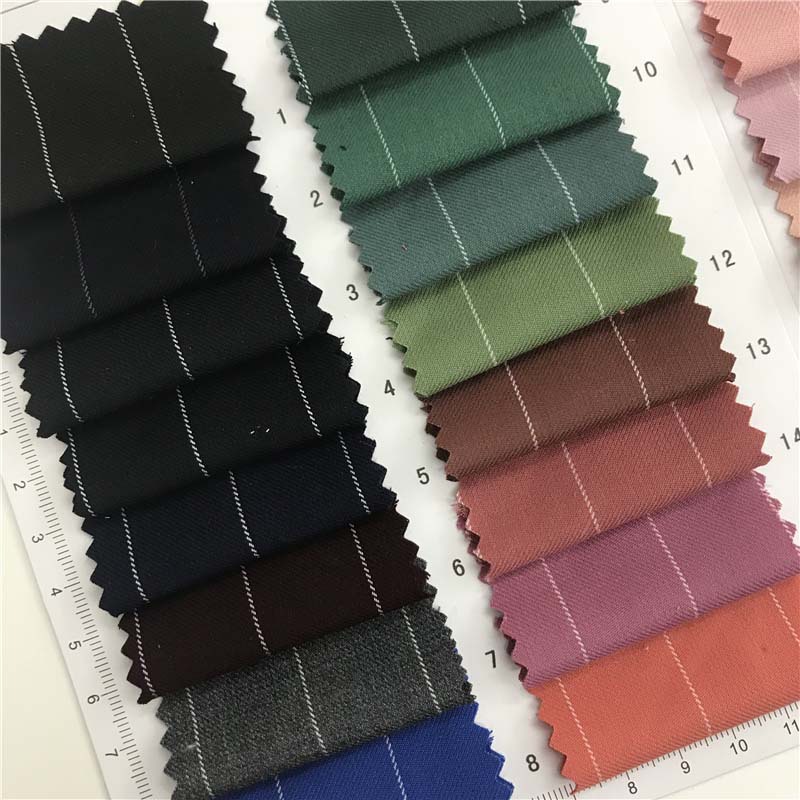 TR白线制服呢 30个颜色现货供应 厂家直销职业装工装面料3441918