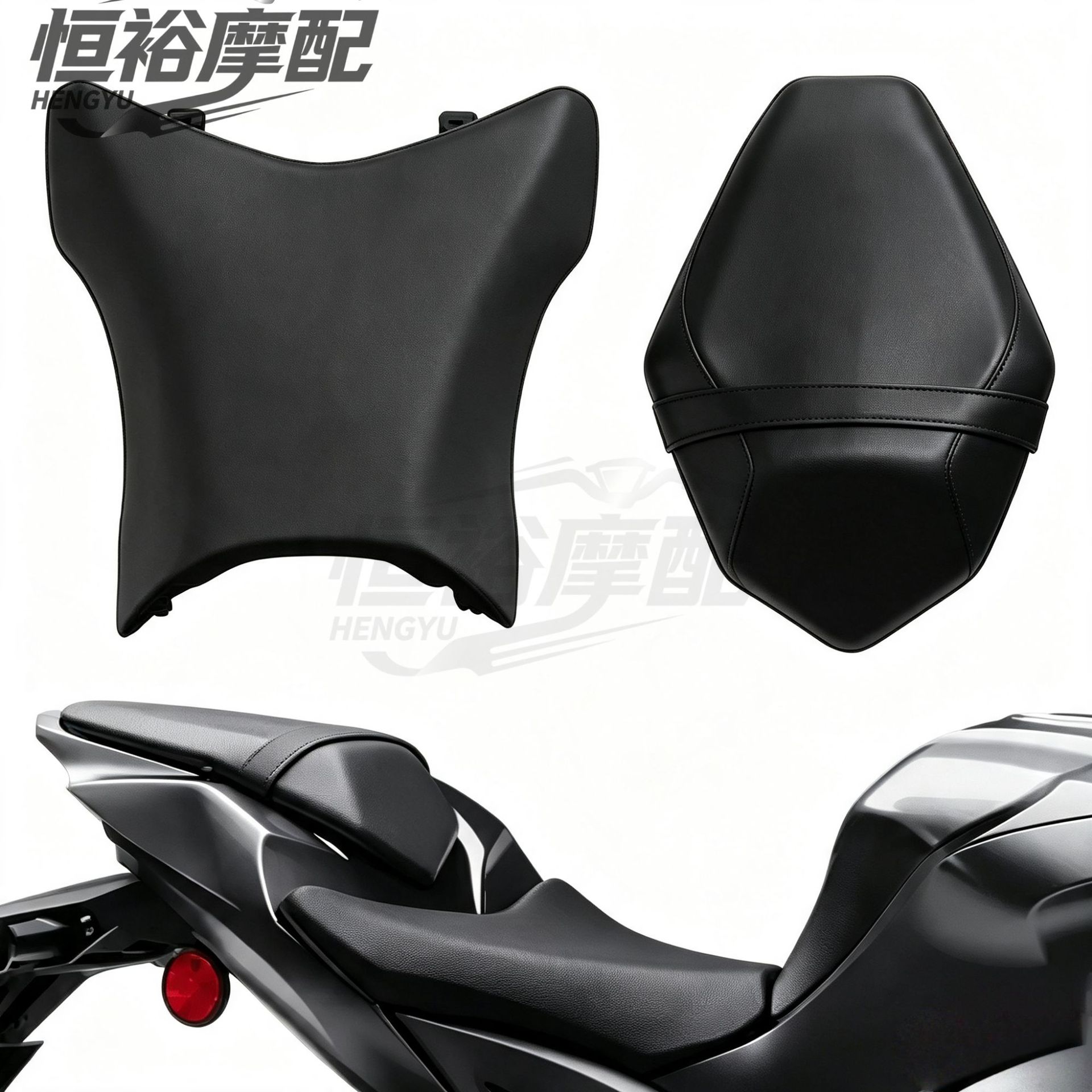 Suitable for Kawasaki Ninja ZX10R (2016-2020) - Front seat cushion, rear seat cushion, front and rear seat cushion assembly