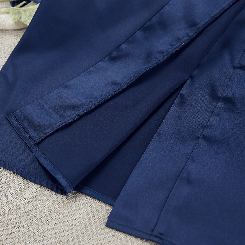Dames kimono badjas met veren afwerking stijlvolle loungewear_voghion.com