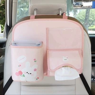 Seat Storage Bag Hanging | Chair back anti-kick pad - tulip-rabbit-type-a-three-in-one-horizontal-storage-bag