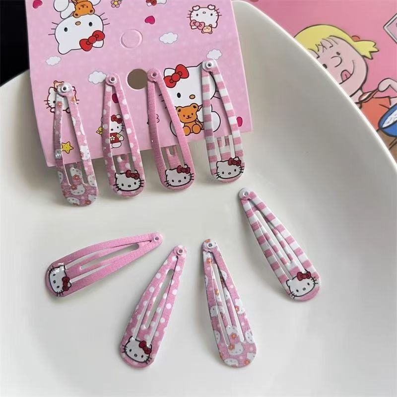 5cm Cute Cartoon Kt Cat Pink Hairpin Bb Clip Sweet Girl Student Versatile Bangs Clip Side Clip Hair Accessories
