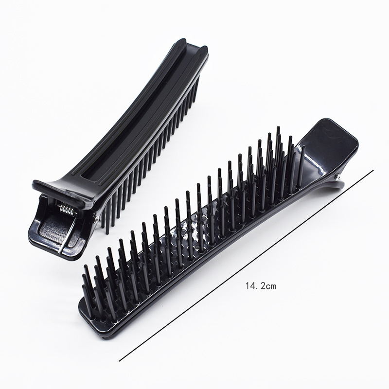 Barber shop styling hair clip long flat clip plastic non-marking partition positioning hair clip large size