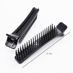 Barber shop styling hair clip long flat clip plastic non-marking partition positioning hair clip large size