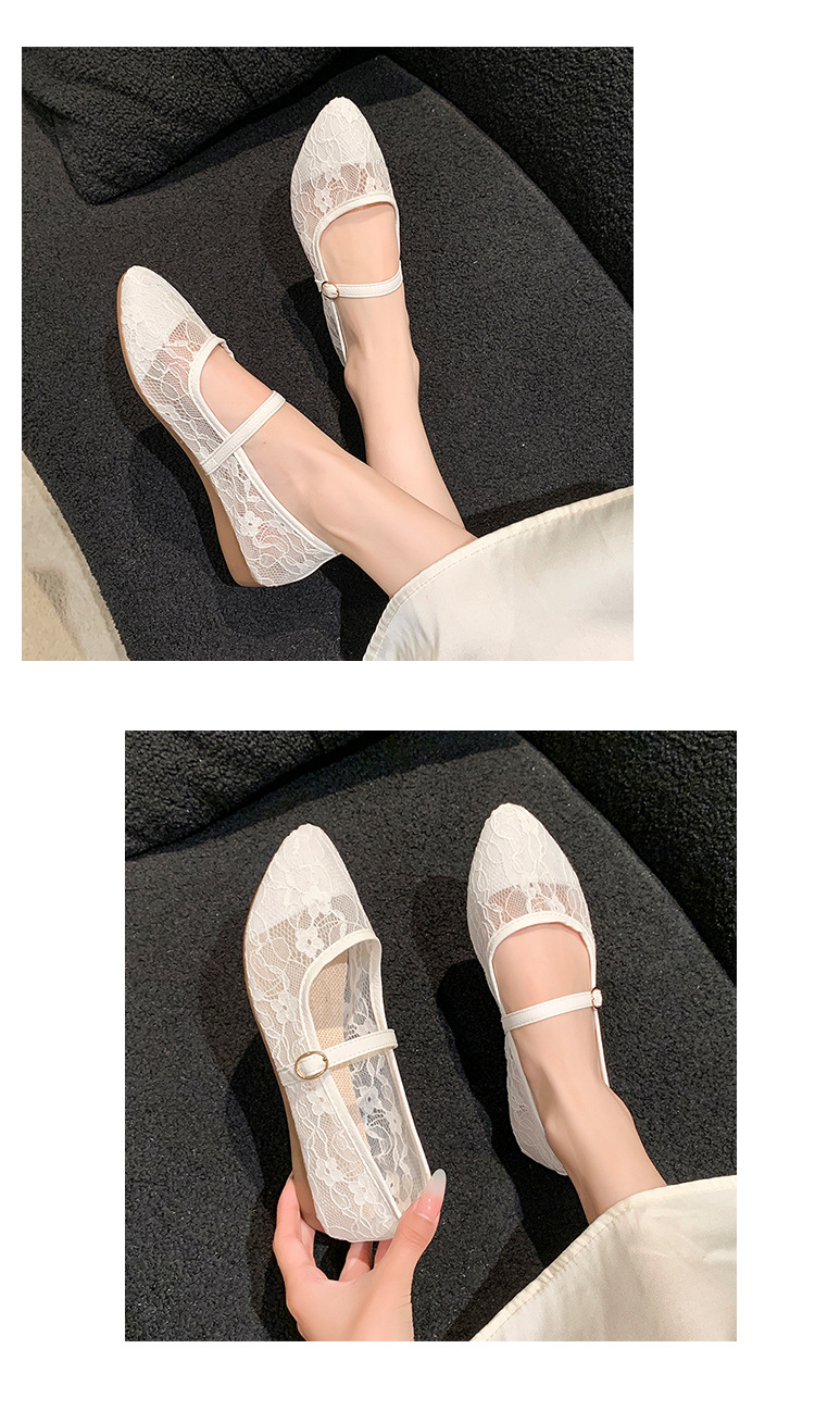Women's Plus Size Casual Loafers Pointed Toe Flat Shoes Mesh_voghion.com