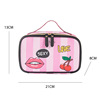 Handheld travel bag, polyurethane purse, universal fashionable capacious waterproof organizer bag, cosmetic bag