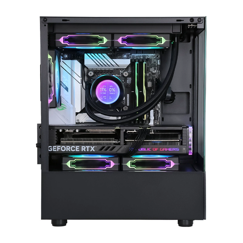 Граница-кросс-бордер мини-атx настольный игровой корпус MINIM-ATX, карта видеоигры, двусторонний HDMI кабель