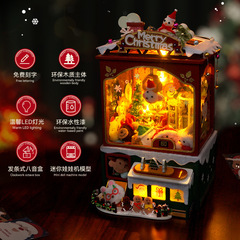 天予DIY木製玩具手作りクリスマス人形機髪冠誕生日プレゼントモデル卸売り玩具