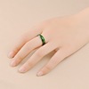 Ring jade stainless steel, design jasper, retro accessory for beloved, trend of season, European style, wholesale