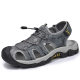 2024 Cross-border Baotou Sandals Men's Breathable Men's Outdoor Beach Shoes Hollow Sports Large Size Hiking Shoes Anti-slip Trbottomy