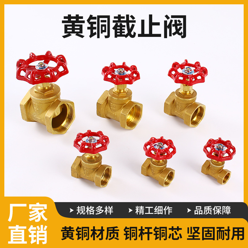 全铜闸阀4分6分1寸2寸DN15水表DN20自来水25总阀阀门铜闸阀