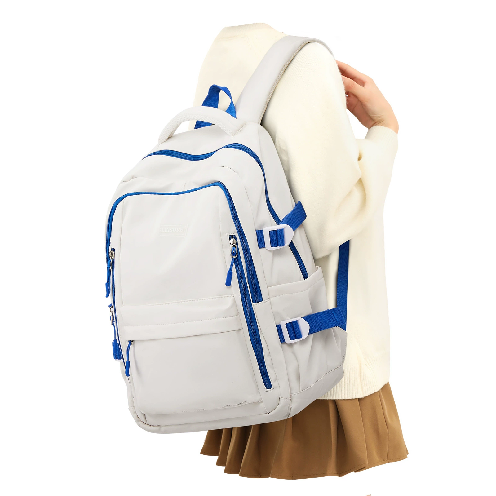 Backpack for leisure, shoulder bag, school bag for elementary school students, capacious trend laptop, travel bag, for teenagers