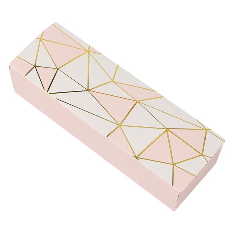 Larga Flip 3 tabletas 80g yema de huevo caja de embalaje crujiente cantonés mediados de otoño pastel de Luna caja de cartón de impresión dorada punto occidental