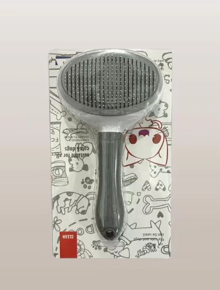 바늘 빗 [회색] 종이 카드