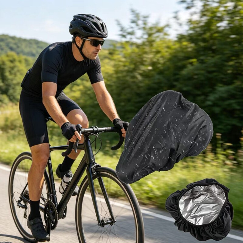 Ready Stock of Cycling Supplies: Bicycle Saddle, Seat Cushion, Dustproof, Waterproof, Rainproof, Dirt-Proof, Sun Protection Cover