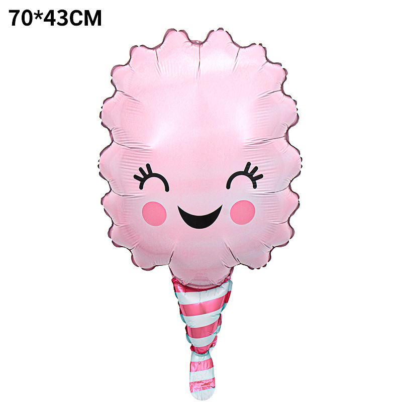 Nuevos globos de aluminio con forma de donut, hamburguesa, pizza, palomitas de maíz, helado, artículos de decoración para cumpleaños infantiles, globos. image 26