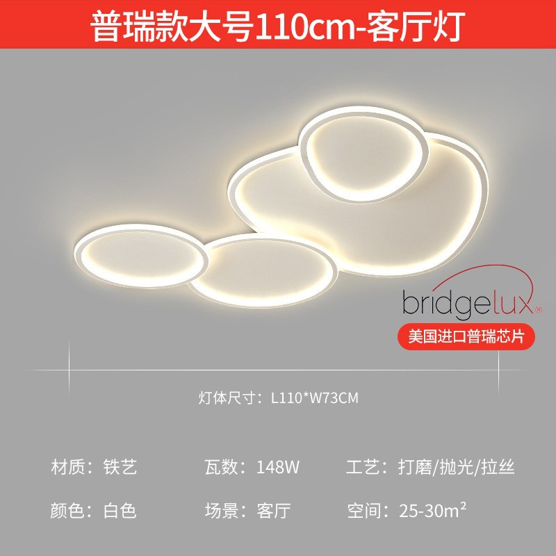 Luz de techo sala de estar de alta calidad luz de espectro completo moderno simple atmósfera led dormitorio paquete de lámparas Zhongshan