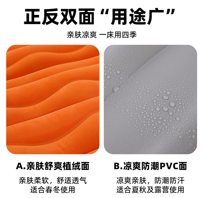 New Suv-Specific Trunk Inflatable Mattress, Car Travel Bed, Rear Seat Sleeping Pad, Car Air Mattress, Cross-Border