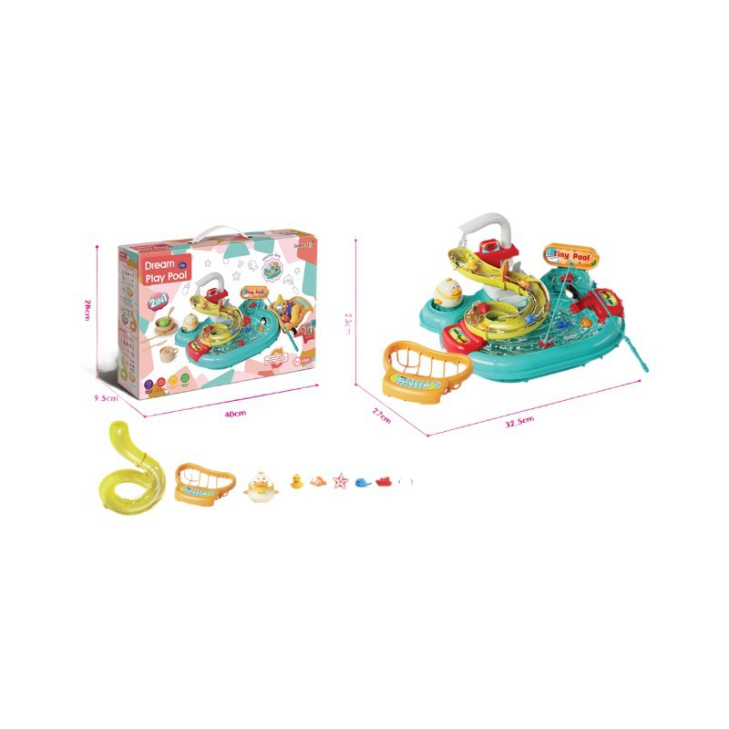 Lavadora de platos eléctrica transfronteriza para niños juguetes de pesca lavabo de verduras piscina de cocina juguetes de mesa de juego de agua